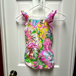 Lilly Pulitzer. Flower Romper, size 4